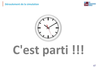 47
Déroulement de la simulation
C'est parti !!!
 