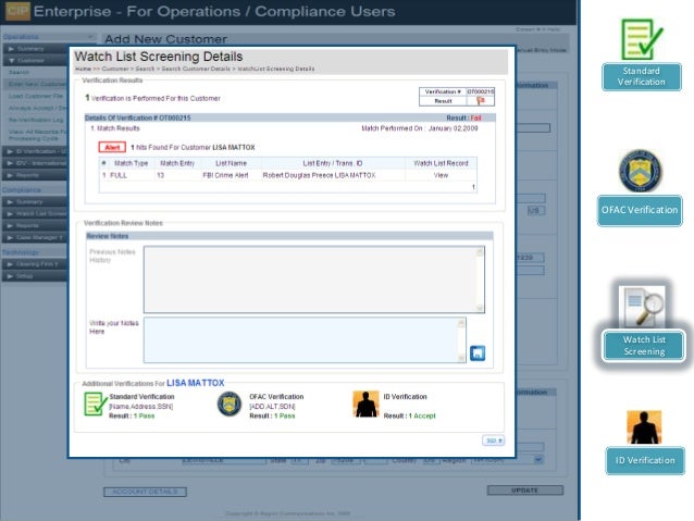 Customer Identification Program(CIP) Enterprise