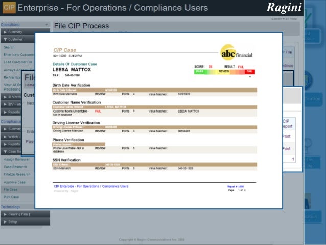 Customer Identification Program(CIP) Enterprise
