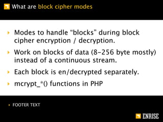 Cipher block modes | KEY