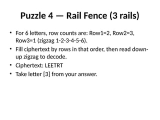 Cipher Reading cipher quest easy edition build your own cypher | PPTX