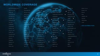 8
BitcoinVietnam.com.vn
Bitcurex.com
Bitex.Ia
Bitfinex.com
Bitflyer.jp
Bithumb.com
BitKonan.com
Bitlish
BitMarket
Bitmaszyna
Bitmex.com
Bitnovo.com
B1tNZ.com
bitoasis.net
BitoEX.com
Bitonic
Bitpanda
BtQuick.co
Bitsane
Bitso.com
BITSSA
Bitstamp.net
Bittrex.com
BitVC.com
BitX.co
BitYes.com
BL3P
Bter.com
BTradeAustr
BuyBtc.cz
BX.in.th
C-CEX
C-Cex.com
CampBX.com
CanadianBitcoins.com
Cancoin.co
Casha.com
Cavirtex.com
Ccedk.com
Cex.io
Changelly.com
ChBtc.com
Chilebit
Circle
Clevercoin.com
CobinHood
cobinhood.com
Coin-Swap.net
Coin.mx
Coin.z.com
Coin.z.com/jp/
CoinApult.com
CoinArch.com
Coinava.com
CoinsBank
coinsecure.in
CoinsMarkets
CoinSpot.com.au
Coinsquare.io
CoinTrader.net
Comkort.com
CRXzone
Crypto-Trade.com
Cryptofacilities.com
Cryptomate
Cryptonit.net
Cryptopay.me
Cryptopia.co.nz
Cryptorush.in
Cryptox
Cryptsy.com
Cubits.com
Dagensia.eu
DDEX
Dgex.com
DragonEx
DSX
EasyCoin
EmpoEX.com
ePay.info
EtherDelta
GetBTC
GOC.io
GoCelery.com
GoNetCoins.com
GOPAX
HaoBTC.com
HappyCoins.com
Hashnest.com
HitBtc.com
Blackfrogatm.com
Huobi.com
Igot.com
Indacoin.com
IndependentReserve
Indodax
itBit
Justcoin.com
KKEX
Koinim
Korbit.co.kr
Kraken.com
KuCoin
Kuna
LakeBTC.com
Latoken
LEOxChange
Liqui
…and countless more.
WORLDWIDE COVERAGE
 