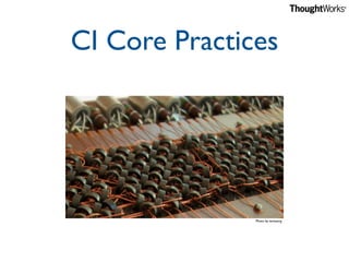 CI Core Practices




               Photo by teclasorg
 