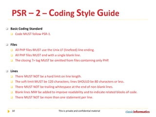 PHP CODING STANDARDS | PPT