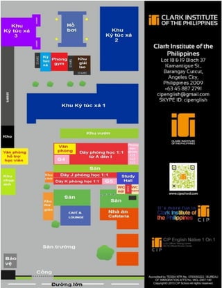 Bản đồ Trường Anh ngữ CIP.
