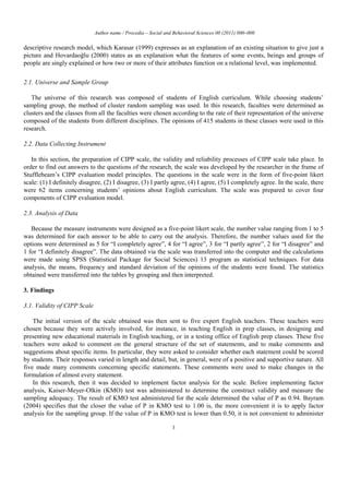 Development and Validation of the CIPP Evaluation Model Scale for ...