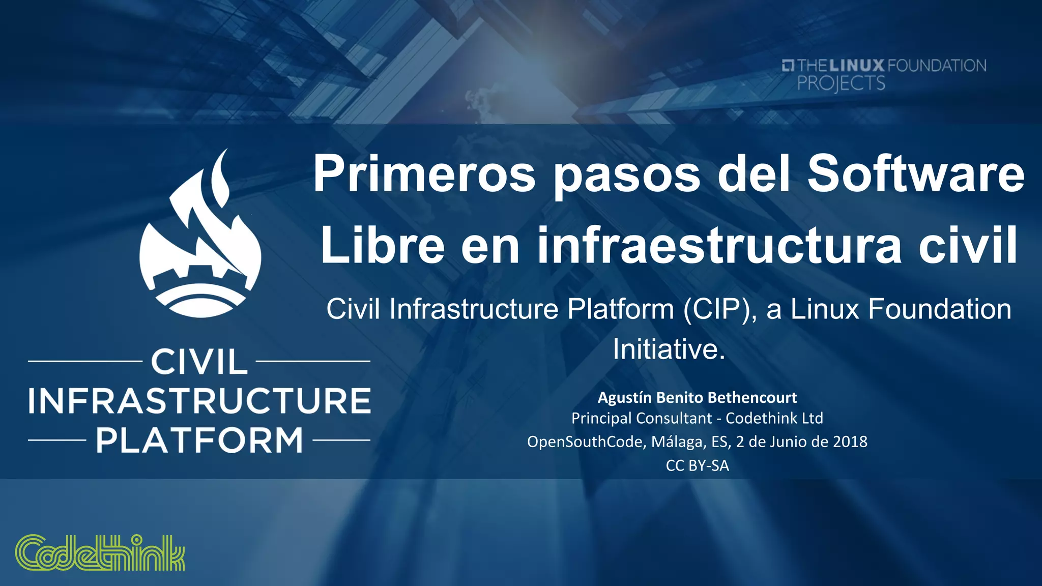 Primeros pasos del Software Libre en infraestructura civil Civil ...