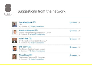 Suggestions from the network 