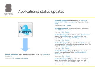 Applications: status updates 