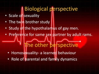 Biological perspectiveScale of sexuality