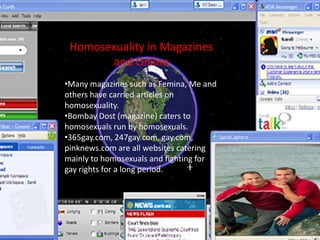  Middle eastern Islamic cultures do not approve of homosexual relationships but they’ve had their share of homosexual relationship both in the past and in recent times.