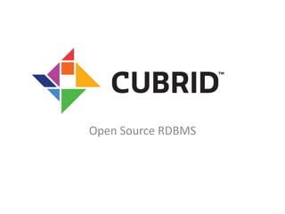 Open Source RDBMS 