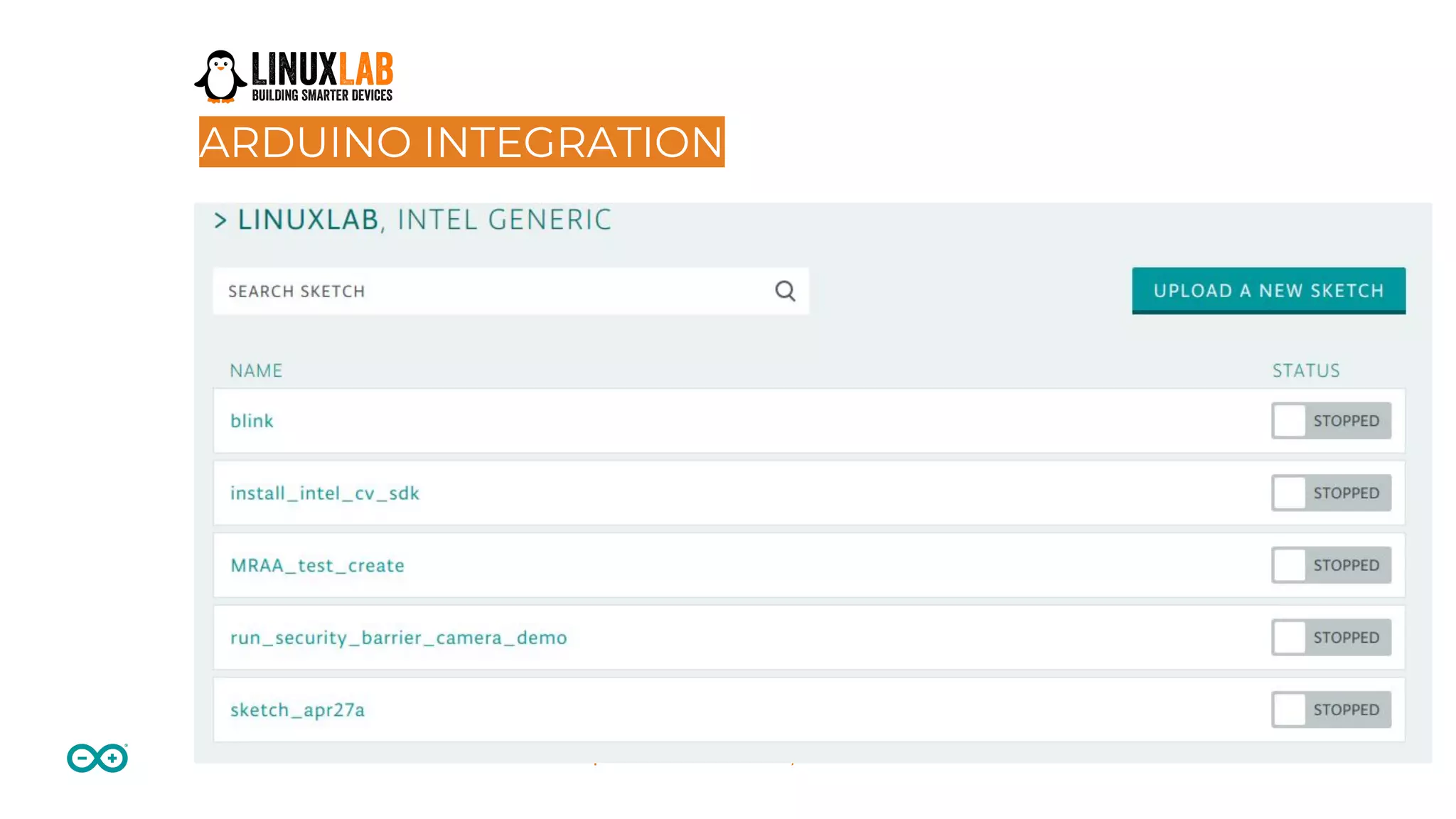 31Remote Control of IoT Linux Devices | LinuxLab2018 - Firenze, IT ARDUINO INTEGRATION 