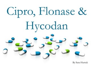 Cipro, Flonase & Hycodan By Sara Hurtuk 