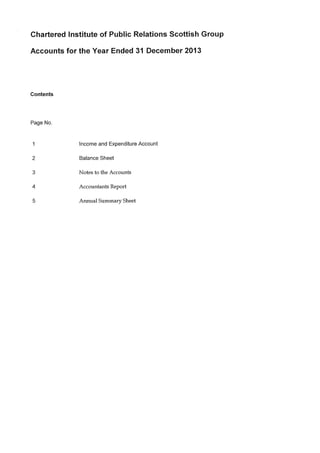 CIPR Scotland Accounts 2013