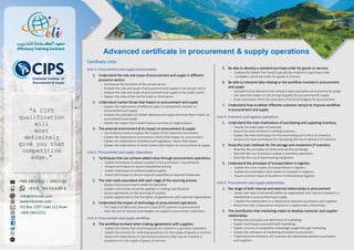 Cips Qualifications | PDF