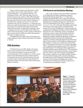 Yellowstone Volcano Observatory | PDF
