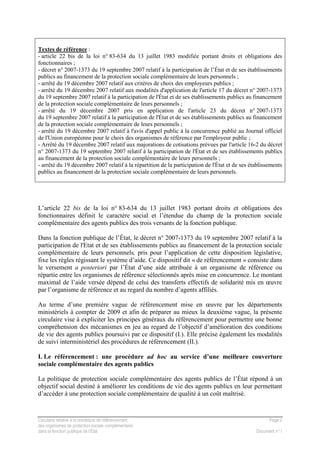 Circulaire relative à la procédure de référencement Page 2
des organismes de protection sociale complémentaire
dans la fon...