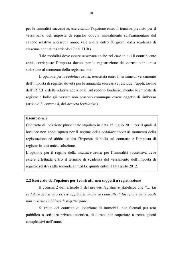 Circolare Agenzia Delle Entrate 26 Del 1 Giugno 2011