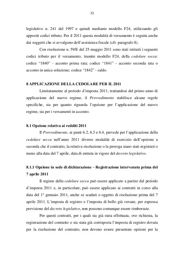 Circolare Agenzia Delle Entrate 26 Del 1 Giugno 2011