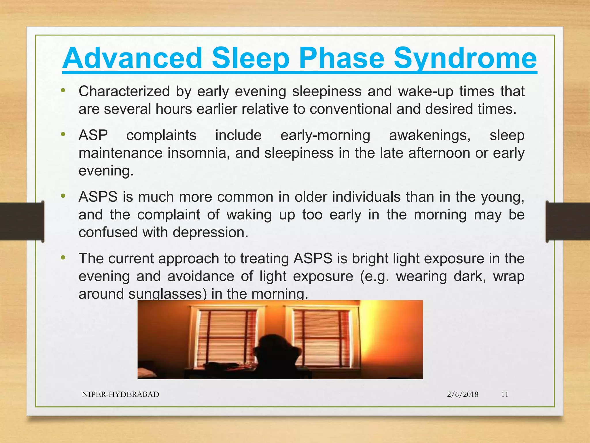 Circadian rhythms and related disorders | PPTX
