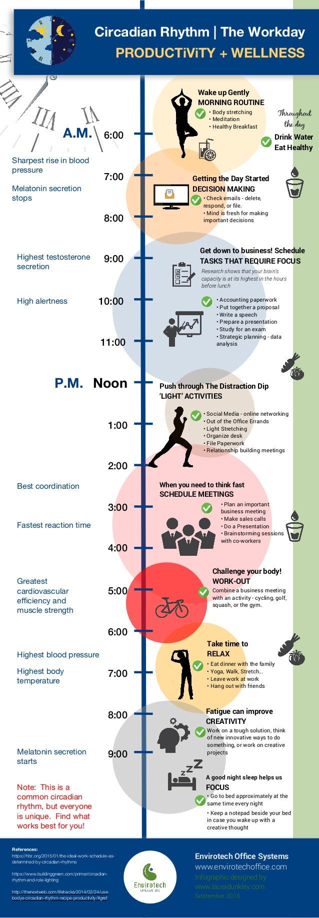 Circadian Rhythm and the Workday | Productivity and Wellness