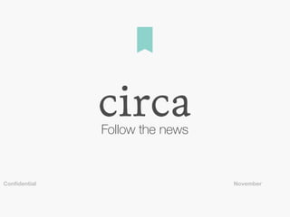 Follow the news
NovemberConﬁdential
 