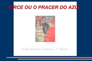 CIRCE OU O PRACER DO AZUL
Aida Álvarez Suárez. 1º Bach.
 