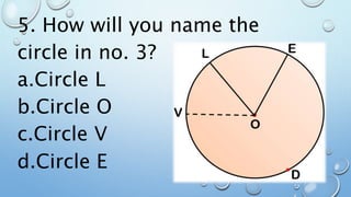 CIRCLE and its parts, chord, tangent, secant etc | PPTX