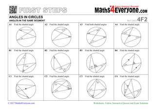 Maths4everyone Circle theorems-sheet-2 | PDF