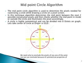 Circle algorithm | PPTX