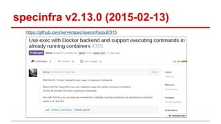 specinfra v2.13.0 (2015-02-13)
https://github.com/serverspec/specinfra/pull/315
 