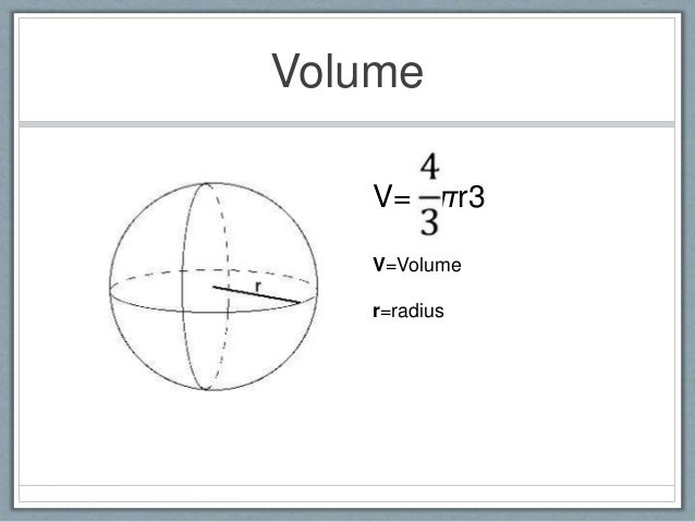 How To Find Volume Of A Circle