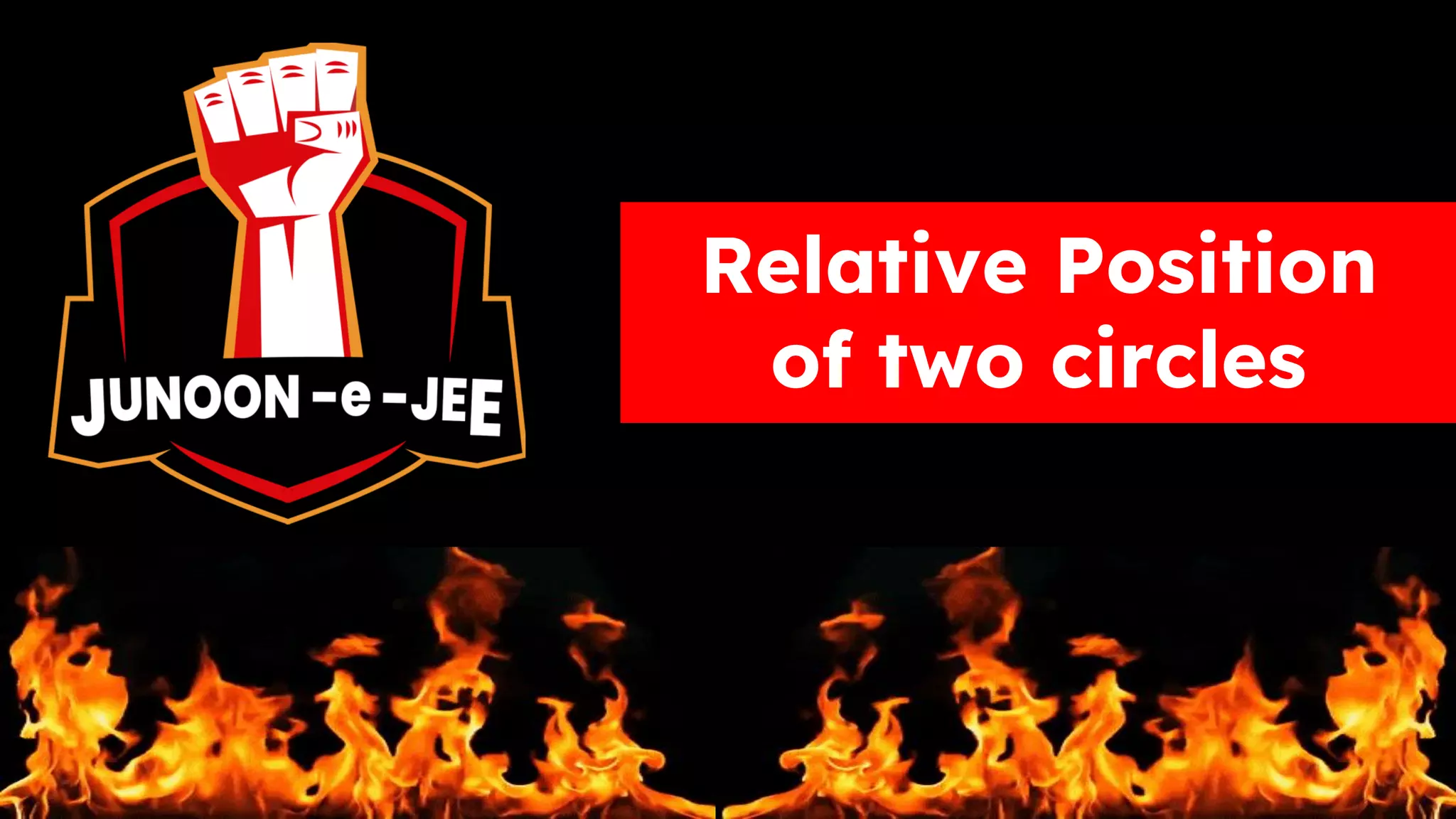 Relative Position
of two circles
 