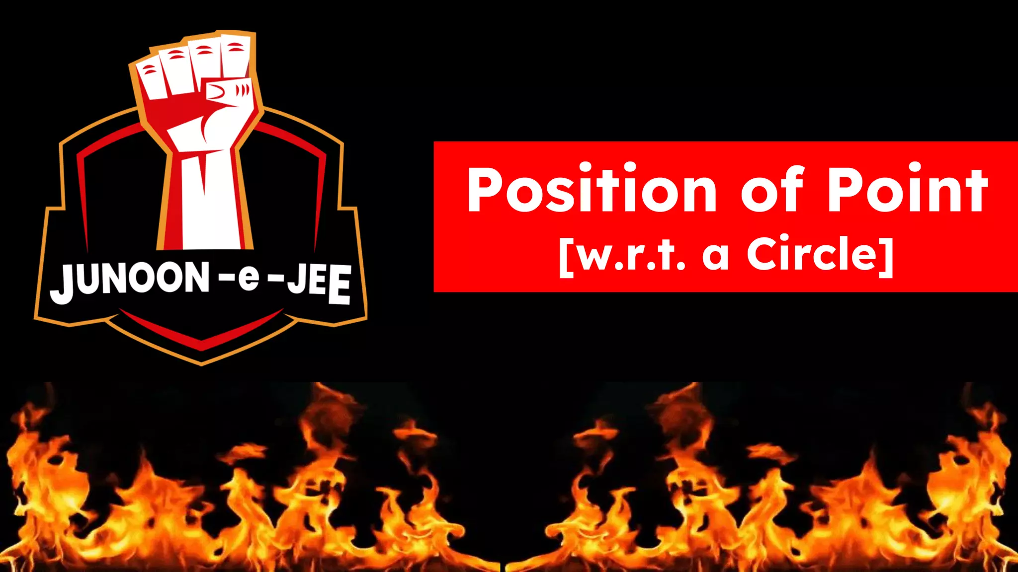 Position of Point
[w.r.t. a Circle]
 