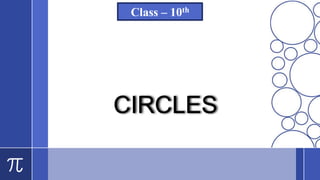 CIRCLES
Class – 10th
 