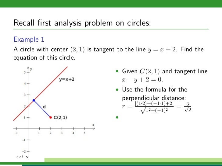 Circles And Tangent Lines Circles And Tangent Lines