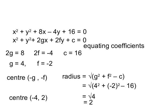 Circles Getting Centre And Radius 13 Circles Getting Centre And Radius 13