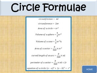 Circle Formulae

HOME

 