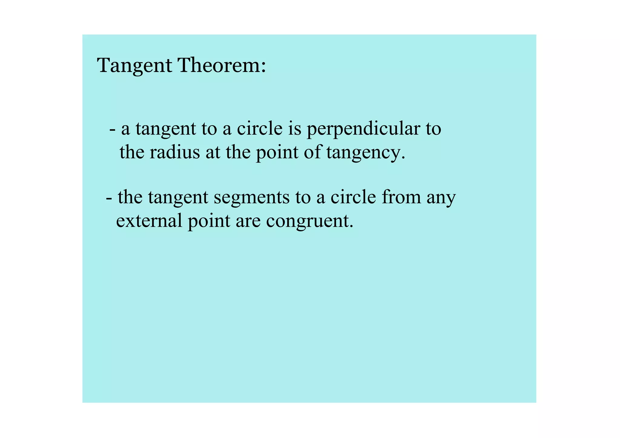 Circles Lesson 4 April 30 09