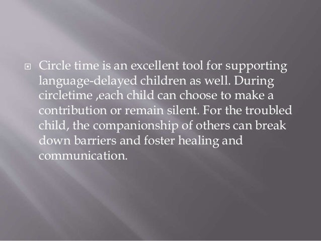 Circletime In Early Childhood Education Circletime In Early Childhood Education