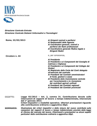 Lettera di dimissioni online inps