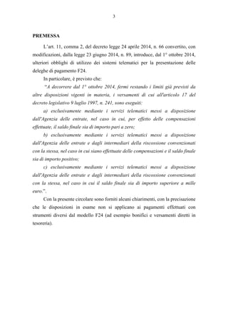 3 
PREMESSA 
L’art. 11, comma 2, del decreto legge 24 aprile 2014, n. 66 convertito, con 
modificazioni, dalla legge 23 gi...