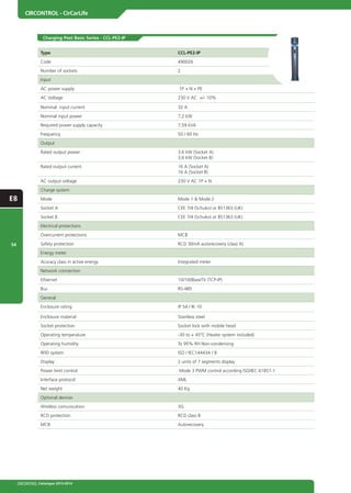 Circontrol Circarlife Catalogue 2013 2014 - EV Charging Stations | PDF