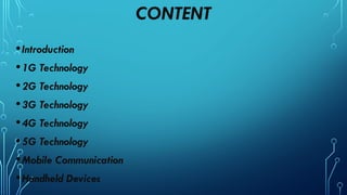 Generations of wireless communication & Mobile computing | PPTX