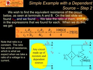 Circuit analysis using dependent sources | PPT