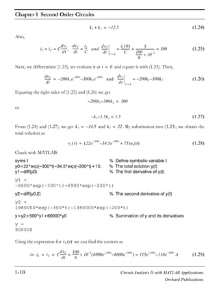 Circuit analysis ii with matlab | PDF