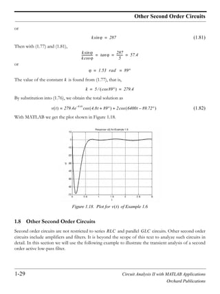 Circuit analysis ii with matlab | PDF