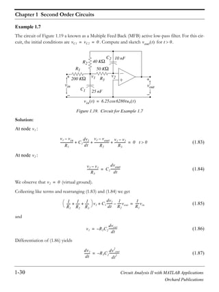 Circuit analysis ii with matlab | PDF