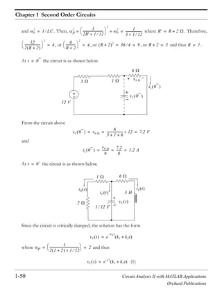 Circuit analysis ii with matlab | PDF